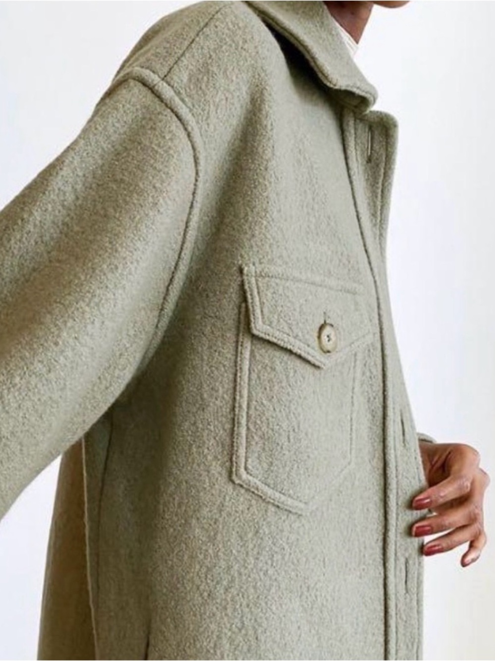 Aritzia Dry Basil Green Ganna Jacket